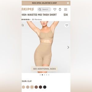 SKIMS high waisted shape wear shirts